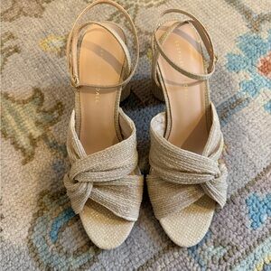 Loeffler Randall Heeled Sandals, champagne color, great condition.